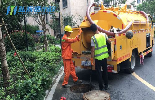 苏州园区青剑湖雨污管道清淤疏通